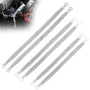 車のアースストラップ6本セット200MM250MM300MM汎用マフラーアースエンジンアースストラップワイヤー排気効率アップほとんどの車エンジンに対応