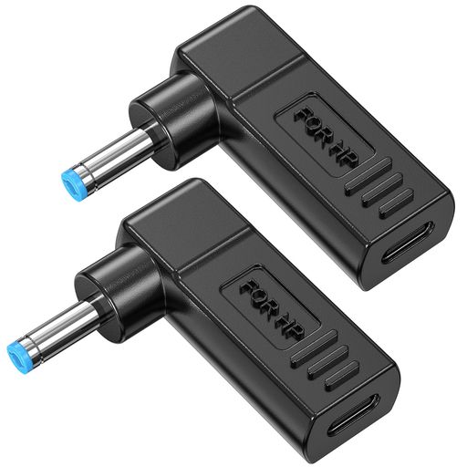ACアダプター変換プラグ2個HP専用USBC入力DC4.5x3.0mm変換アダプターPD充電器用TypeCタイプC変換プラグヒューレットパッカードノートパソコン用wuernine