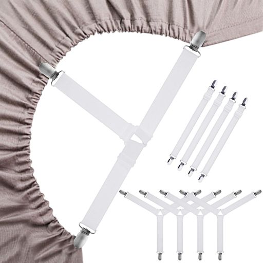 GeeRic8本セットベッドシーツクリップズレ防止クリップ布団クリップ調節可能シーツ布団滑り止めシーツ..