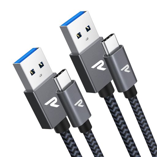 RAMPOWusbc֥1m+1m2/ۥc֥®QuickCharge3.0бUSB3.1Gen1iPhon...