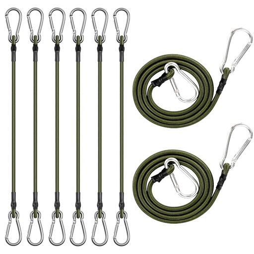 シェードフック取り付け金具強力8個入りゴムひもサンシェード固定バンド荷締めベルト荷物ベルト固定金具ベランダ日除けシェード伸縮性ロープオーニングサンシェード庭屋外キャンプ…