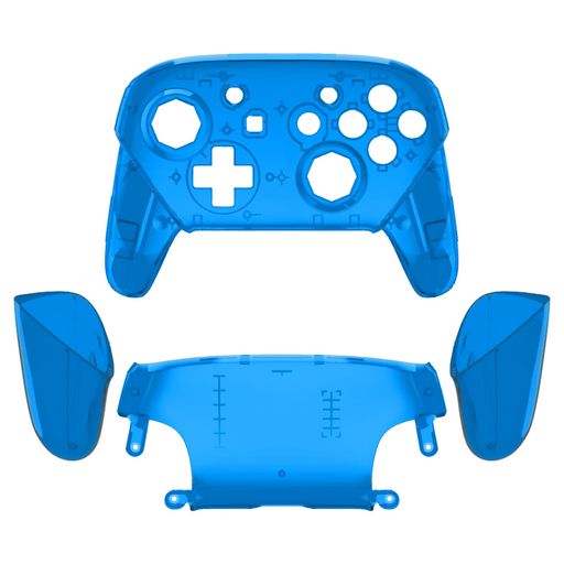 EXTREMERATEプロコンSWITCHに対応用オクタゴナルゲートスティックデザインハウジングシェル、クリア素材のSWITCHプロコンに対応用プロコンケース、プロコンカスタムパー-本体は付属していま…