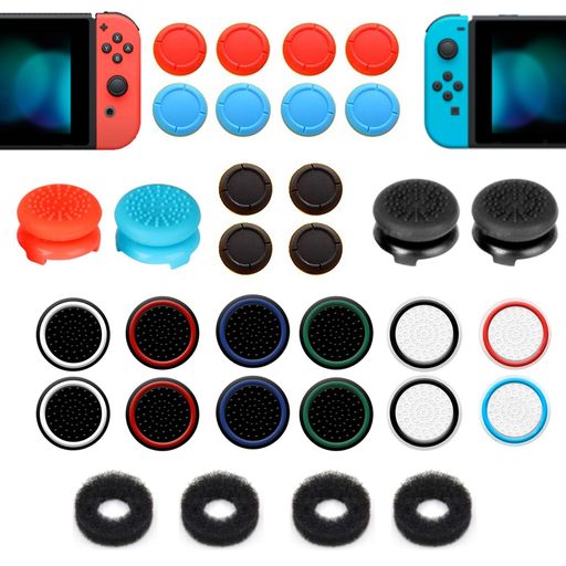 ZHI-NYLLDJSswitch適用フリークスティックカバージョイコンスティックカバーアナログスティックカバーswitch/有機EL/lite対応スティックカバーアシストリング収納ケース付きレッド&ブルーセット ZHI-NYLLDJSswitch適用フリークスティックカバージョイコンスティックカバーアナログスティックカバーswitch/有機EL/lite対応スティックカバーアシストリング収納ケース付きレッド&ブルーセット