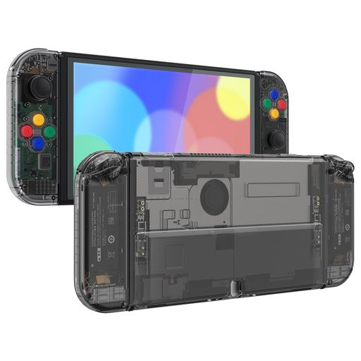 本体ではない-eXtremeRateswitcholedに対応用クリア素材バックプレート&PCスイッチ背面スタンド、switch有機elに対応用スイッチ 本体ではない-eXtremeRateswitcholedに対応用クリア素材バックプレート&PCスイッチ背面スタンド、switch有機elに対応用スイッチ