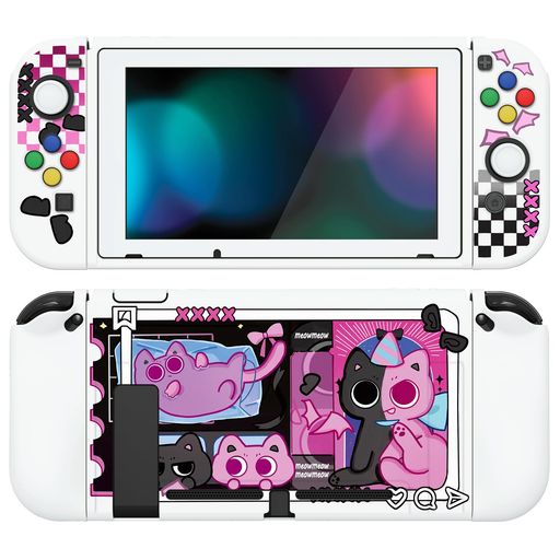 PlayVitalZealProtectNintendoSwitchに対応用ソフト保護シェル、switchに対応用フレキシブル保護カバー、スクリーン保護フィルム&サムグリップキャップ&ABXY方向ボタンキャップ付き【ブラックのPP&… PlayVitalZealProtectNintendoSwitchに対応用ソフト保護シェル、switchに対応用フレキシブル保護カバー、スクリーン保護フィルム&サムグリップキャップ&ABXY方向ボタンキャップ付き【ブラックのPP&…