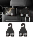 【RAV4専用】車用シートフックRAV4専用ロゴヘッドレストフックRAV4カスタム50系XA50系適用車収納荷物かけ耐荷重強く簡単取付本革調カー用品便利グッズ2...
