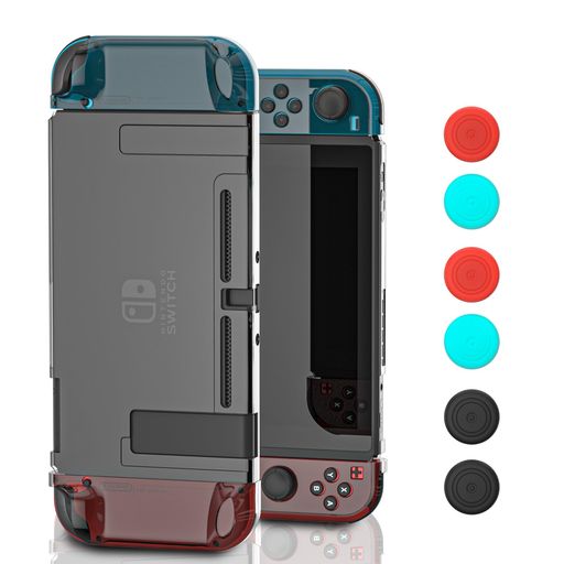 NintendoSwitch用カバードック対応保護フィルム、アナログスティックカバー(6個セット)付きブラック NintendoSwitch用カバードック対応保護フィルム、アナログスティックカバー(6個セット)付きブラック