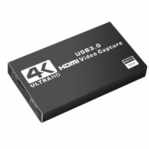 C.AMOUR4KHDMIパススルーキャプチャーボードSwitch対応1080P60FPSUSB3.0ビデオゲームゲーム実況ビデオ録画ライブ配信生放送用画面共有PS4PS5XboxWiiUWebカメラスマホに対応