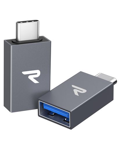 RAMPOW USB TYPE C & USB 変換アダプタ【二個セット】OTG対応 MACBOOK IPAD PRO SONY XPERIA XZ/XZ2 SAMSUNG S10などタイプC多機種対応 USB-C & USB 3.0