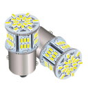 HooMoo3014SMD(P21W1156S25BA15SG18)LEDバルブLEDライト車用LEDランプ54連SMDシングル汎用変換超高輝度12V/24Vホワイト6000-6500K2個セット