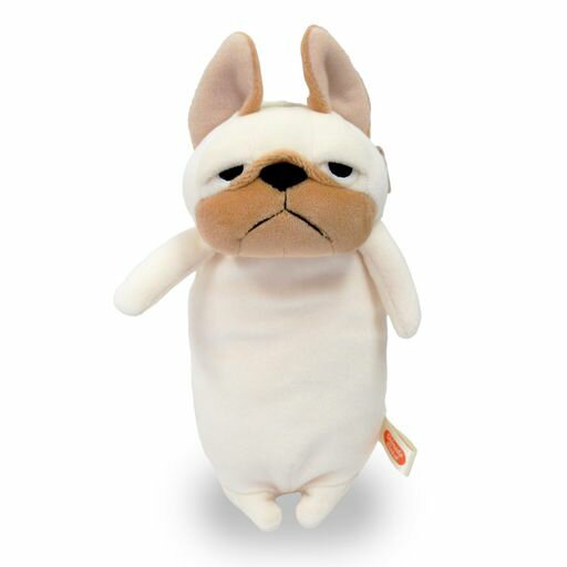 シナダグローバルもちシリーズもちぶるもちペンポーチクリーム9x8x18cmペンポーチブルドッグアニマルMPBU-0180CR