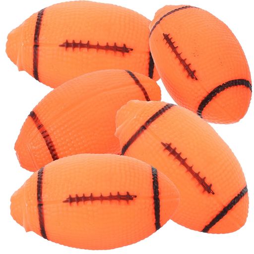 OUNONAラグビーペット犬おもちゃボール5個犬おもちゃ犬噛むおもちゃ音が出る小型犬・中型犬丈夫耐久性..