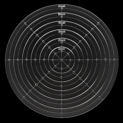 BENECREAT6点/セットアクリル刺し子ステンシル刺し子テンプレート円形パッチワークアクリル刺繍ツール描画線テンプレートハンドキルティング