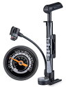 GIYO 自転車 空気入れ 携帯ポンプ 仏式/英式/米式バルブ対応 大型ゲージ付き 120PSI 携帯用 軽量 ミニフロアポンプ ロードバイク/クロスバイク/マ...