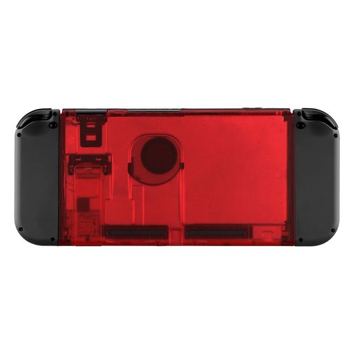 eXtremeRateSwitchコンソールに対応用DIY背面ハウジングシェル、キックスタンド付き‐ジョイコンのシェルは含まれていません【クリアレッド】 eXtremeRateSwitchコンソールに対応用DIY背面ハウジングシェル、キックスタンド付き‐ジョイコンのシェルは含まれていません【クリアレッド】