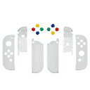 EXTREMERATEスイッチジョイコンに対応用交換シェル、ジョイコンSWITCHとSWITCH有機ELに対応用ハンドヘルドコントローラーハウジングケース、カラフルなボタン8つが付き、ジョイコンに対応用D…(2)
