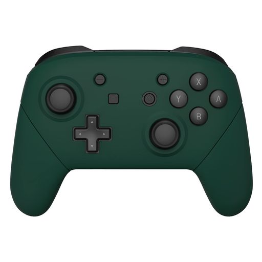 eXtremeRateフェースプレートバックプレートハンドルswitchプロコンに対応用、スイッチプロコンに対応用DIY交換用グリップハウジングケースカバー-フォレストグリーン