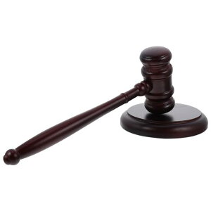 TOYVIAN木づち木槌ガベル木製ベース付き裁判官裁判コスチュームオークションハンマー裁判官の小槌裁判官弁護士裁判議長競売会議コスプレ演劇小物小道具