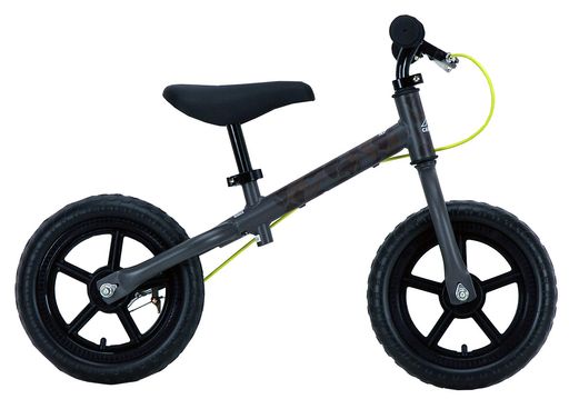 キャプテンスタッグ(CAPTAINSTAG)キッズ用ランニングバイクペダルなし自転車ブレーキ付トレーニングバイク18グレーカモフラージューキャンプアウトCAMPOUTYG-1210