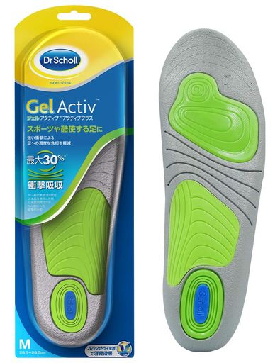 ドクターショールジェルアクティブインソールアクティブプラスM1足入り