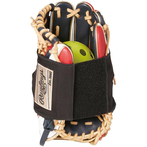 Rawlings(ローリングス)野球用グラブメンテナンスメンテグラブベルト+型ボールEACL14S01ブラック/レッ..