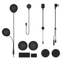 FODSPORTSバイク用ヘルメットスピカーFX8PRO/FX8AIRシリーズ用FODHRSQSスピーカーセット3.5mmアダプターケーブルマームマイク&コードマイク付属調整スポンジ付き