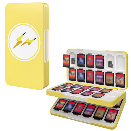 ATiCSwitch2/Switch/SwitchLite/Switch有機ELモデルソフトケースカード収納ケースSwitchソフト48枚/MicroSD24枚同時に収納ゲームカード収納ボックスカードまとめ収納耐衝撃軽量防塵