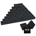 RILIHII【50個セット】ギフトボックス指輪ケースギフトボックスッピングボックス正方形5x5x3cmリングアクセサリージュエリー収納ラッピング箱無地クラフト...