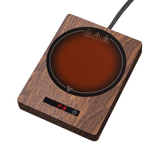 「1-12時間タイマー&8時間オートオフ」MACOLAUDERコーヒー保温コースター5段階温度調整(最大100°C)°Cカップウォーマードリンクウォーマー水/お...