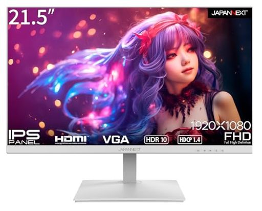 JAPANNEXT21.5インチモニターフルHD1920x1080解像度IPSディスプレイ(HDMI/スピーカー内蔵/VESA対応/ブルーライトカット)JN-IPS215FHDR-W