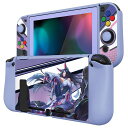 PlayVitalZealProtectNintendoSwitchに対応用ソフト保護シェル、switchに対応用フレキシブル保護カバーシェル、スクリーン保護フィルム&サムグリップキャップカバー&ABXY方向ボタンキャップ付き【…