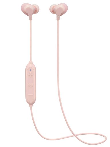 JVCケンウッドJVCHA-FX28W-PBLUETOOTH対応ワイヤレスイヤホン防滴仕様ピンク(2)