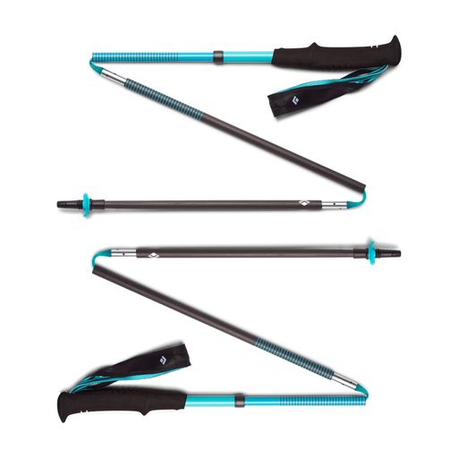 BLACKDIAMONDレディースディスタンスカーボンZ折りたたみ式ポール、ダークパティナ、120CM