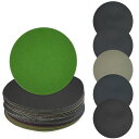 EMAGEREN耐水ペーパーサンドペーパー125mm30枚セットサンダー用紙やすり丸型鏡面磨き光沢仕上げ金属車補修塗装面の研磨ジュエリーなど研磨用粒度#400#...