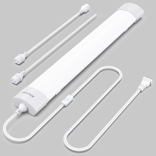 Akpuzd蛍光灯40形直管防雨型プラグインアップLEDベースライト照明器具一体型スイッチ付きON/OFF切り替..