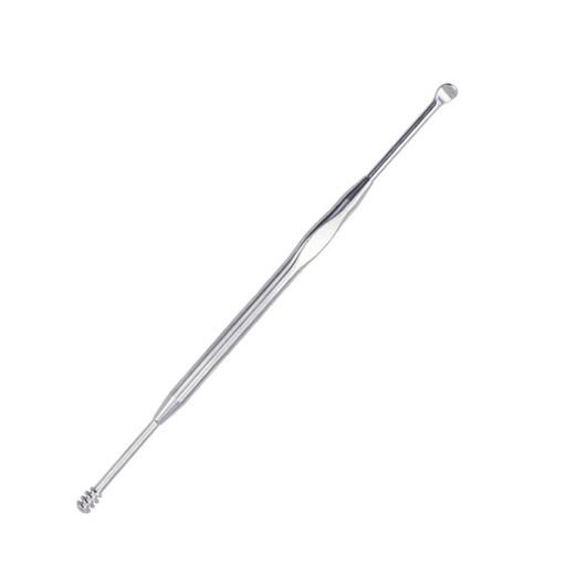 耳かきステンレス製耳かき安全な耳すくい掘り2種類の先端形状(スパイラル型スプーン型)水洗い可能耳掻..