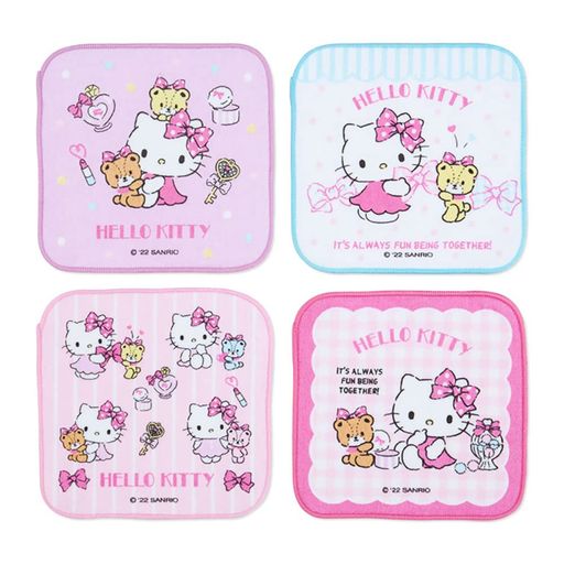 サンリオ(SANRIO)サンリオプチタオル4枚セットハローキティキティちゃんHELLOKITTY洗い替えタオルキャラクター16x0.2x16CM631124SANRIO