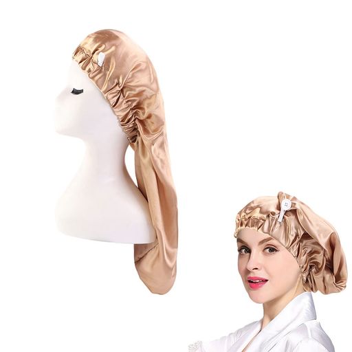 [Doyime]ナナイトキャップシルクナイトキャップ筒型デザイン枝毛防止摩擦軽減保湿美髪天然シルク100%ロ..