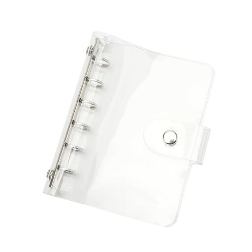 DFsuccesシステム手帳A7PVCクリア素材クリアバインダーカバーミニ6穴手帳ポケットサイズアルバム・収納..