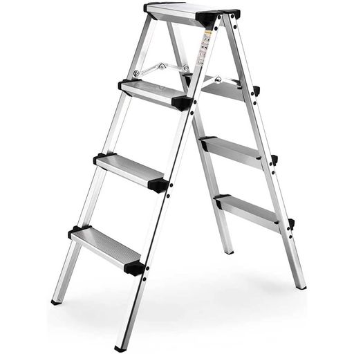 HEEOREV脚立4段(高さ:98cm)アルミニウム軽量踏み台梯子折りたたみ脚立シンプルファッション省スペース..