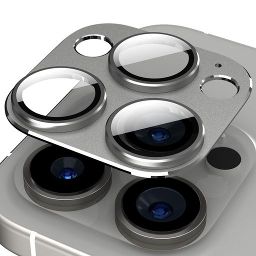JFSteneカメラ保護フィルムiPhone16Pro・いPhone16ProMax用レンズカバーiphone16プロマックス・アイホン16pro対応カメラレンズ保護アルミ合金強化ガラス9H硬度耐衝撃キズ防止高透過率(2)
