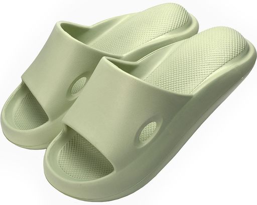 [Alvisto]理学療法士推奨スリッパ室内サンダルメンズレディースエアースリッパ疲れないルームシューズ厚底洗えるオフィス用EVA静音防滑抗菌防臭若芽色27.0-28.0cm