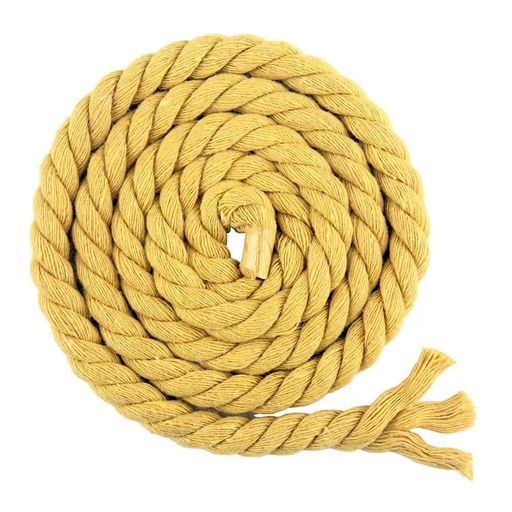 カラー綿ロープ直径8mm/10mm/12mm/20mm綿ロープ3ツ打10M/20M/50M柔らか太い手芸用天然コットンロープ手..