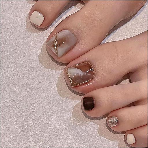 ネイルチップ足24枚入り親指ネイルシール足つけ爪繰り返し使えるジェルネイルチップサマーネイル夏結婚..