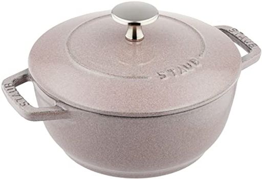 鋳物ホーロー鍋 STAUB ストウブ ペイント 「 ワナベ シフォンローズ S 16CM 」 両手 鋳物 ホーロー 鍋 炊飯 雪平 1合 IH対応 【シリアルナンバー付き日本正規販売品】 WA-NABE 40508-873