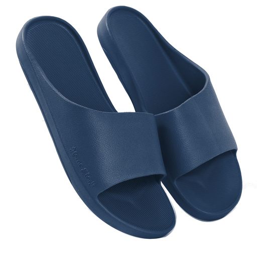 VANSSARDI抗菌防臭速乾スリッパサンダル男女兼用滑りやめネイビーS22.5-23.5cm