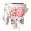 HANASPEAK ソープフラワー 花束 母の日 卒業式 敬老の日 バレンタインデー お花 誕生日 プレゼント 女性 人気 フラワーギフト バラ1箱 (ELSA)