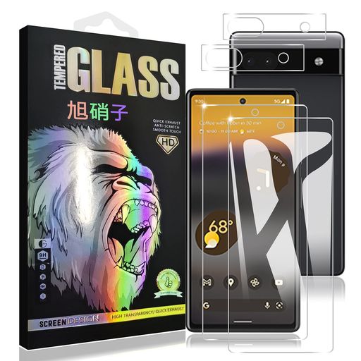 対応 GOOGLE PIXEL 6A フィルム 指紋認証対応 【 2+2 枚セット-AGC旭硝子】 GOOGLE PIXEL 6A ガラスフイルム 【2枚】+ レンズフィルム 【2枚】 ピクセル 6A 液晶保護フィルム さらさら グーグルピクセル6A