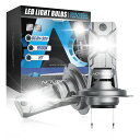 NOVSIGHTledヘッドライトハロゲンと1対1対応12000lm60w6500kDC12V-20V車バイク用車検対応IP68販売者2年保証2個セット(H7)