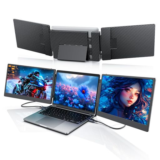 デュアルディスプレイダブルモニタートリプルモニターノートパソコンスクリーンエクスパンダ14インチノ1080PHDMIFHD、13インチ-16.3インチノートパソコンに適したWindows/Mac/Android/Switch/PS5に適用